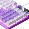 thumbnail image 4 of TISHITA Gaming Keyboard USB LED Lighting for Game Office , White, White, 4 of 4