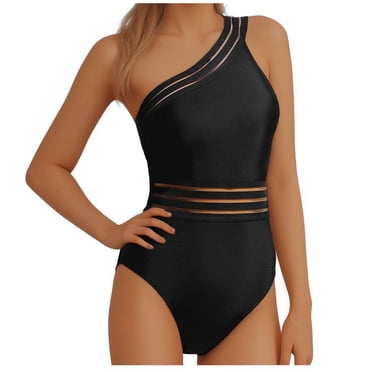 Pisexur Swimwear for Women Stylish and Elegant Swim Wear Women's Sexy One Piece Bathing Suits One Shoulder Swimsuits Slimming Swimwear