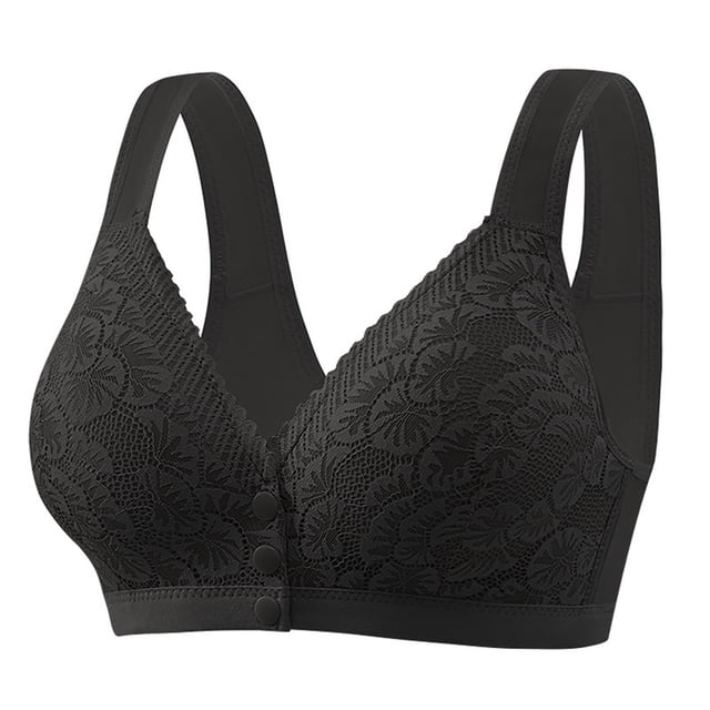 fheaev Summer Savings Clearance Front Closure Bras For Women Full Coverage Plus Size Bras Front Buckle Underwear Bralette Bra Women's Without Steel Rings Front Button Style Bra
