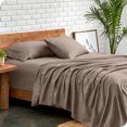 thumbnail image 2 of Bare Home Premium 1800 Collection Ensemble de Draps 4 Pcs, Double-TG, Taupe, 2 of 10