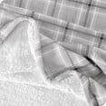 thumbnail image 3 of Bare Home Couverture de Lit en Sherpa Pelucheuse - Duveteuse et Douce - Réversible - Légère - Lit Simple/simple TG, Tartan à Carreaux, 3 of 4