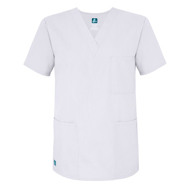 Adar Universal Unisex V-Neck Tunic 3 Pocket Scrub Top (Available in 39 Colors)