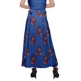 thumbnail image 4 of Moomaya Jupe Longue en Rayonne Imprimée pour Femmes Grande Taille Jupe Maxi à Taille Nouée, 4 of 6