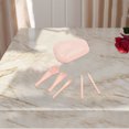 thumbnail image 4 of Unique Bargains 1 Set Portable Makeup Brush Kit for Bathroom Apricot Man-made Fiber Plastic, 4 of 5