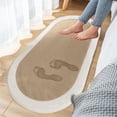 thumbnail image 1 of TopLLC Bathroom Rugs, Soft Bedroom Mats Shaggys Rugs For Bedroom Oval Rugs Room Carpet Living Room Runner Rugs Soft Comfortable Water Absorption Non Slip Thick Washable Rug Longhair Carpet, 1 of 8