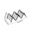 thumbnail image 2 of QTOCIO Stainless Steel Wavy Taco Stand Taco Stand Taco Stand, 2 of 4