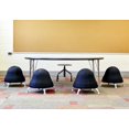 thumbnail image 4 of Safco Diesel Low Base - Stool - swivel - leather, steel - pewter, 4 of 8