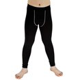 thumbnail image 1 of LANBAOSI Youth Boys Compression Leggings Unisex Athletic Pants Base Layer Football Workout Tight Size 12, 1 of 6