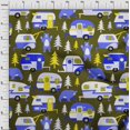 thumbnail image 4 of oneOone Tissu Georgette Viscose Vert Olive Foncé Matériel de Robe de Camping Randonnée Tissu Imprimé au Mètre 42 Pouces de Large, 4 of 4