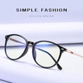thumbnail image 4 of Fashion Anti-blue Light Glasses Literary Style Students Plain Glass Spectacles Metal Frame Computer Eye-protection Glasses, 4 of 8