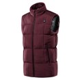 thumbnail image 1 of CUH Gilet Chauffant pour Hommes Couleur Unie Décontracté Sans Manches Extérieur Rouge Vin G, 1 of 4