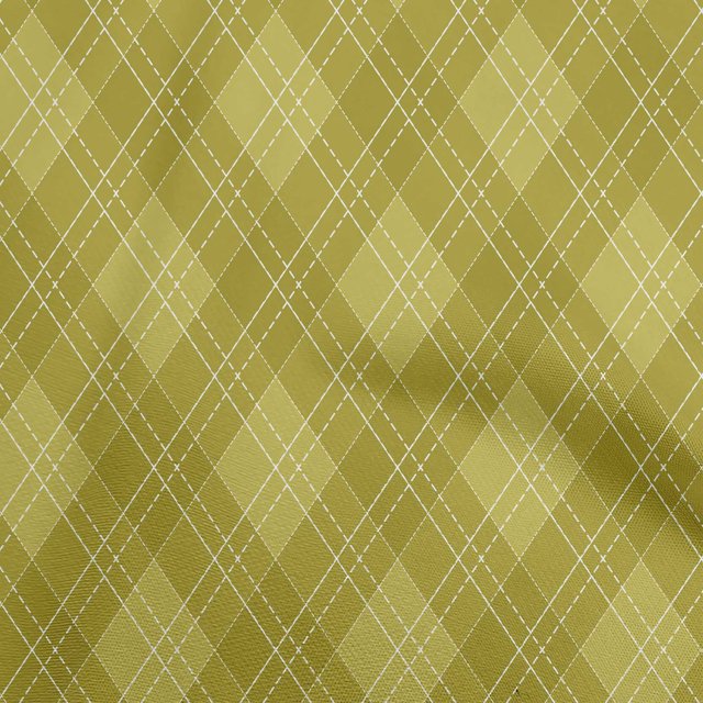 oneOone Silk Tabby Lime Green Fabric Check Fabric For Sewing Printed Craft Fabric By The Yard 42 Inch Wide