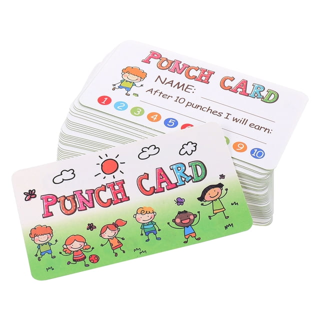 Miangastore Cartes Perforées d'Encouragement Couleurs Assorties 150 Pcs 3.5X1.9X0.04 Po