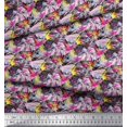 thumbnail image 3 of Soimoi Japan Crepe Satin Fabric Animal Skin Abstract Printed Fabric 1 Yard 42 Inch Wide, 3 of 3