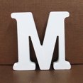 thumbnail image 1 of Agiferg Wood Wooden Letters White Alphabet Wedding Birthday Party Home Decorations M, 1 of 3
