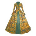 thumbnail image 1 of UPPADA Costumes Gothiques pour Femmes à Manches Longues Victorian Dresses Plus Size Corset Robe Maxi Fluide Robe de Fête Robe Cocktail Robe Lacée Robe de Mascarade Jolies Robes de Bal Aubaines de Liquidation, 1 of 5