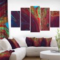 thumbnail image 3 of Design Art Peinture Acrylique Rouge Foncé Art Sur Toile, 3 of 3