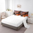 thumbnail image 4 of YST Wild Sloth Comforter Set, Jungle Animal Bedding, 7-Piece, Brown and Grey, King, 4 of 6
