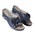 thumbnail image 2 of SUTENGDA Womens Footbed Sandals Reduced Price ! Womens Sandals Woman Fish Mouth Collection Leather Soft Footbed Orthopedic Arch-Support Sandals White 10.5(43), 2 of 3