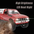 thumbnail image 4 of The Perseids RC Rock Crawler Pickup Truck 1:16 Remote Control Car 2.4G 4x4 Off-Road Semi Truck and Trailer All Terrain RTR Racing Vehicle With 2 Batteries for Adults (WPL C24), 4 of 7