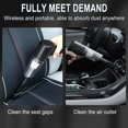 thumbnail image 4 of Portable Handheld Vacuum Cleaner, Car Vacuum, Wet And Dry Vacuum, Mini Size, Folding Design, Strong Suction, Multifunctional Accessories, For Car Cleaning, Home Use, 4 of 9