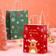 thumbnail image 2 of Gift Bag 5Pcs/Set  Gift Bag Ornamental Cartoon Print Bright Color Christmas Paper Assorted Gift Bags for Friends, 2 of 6