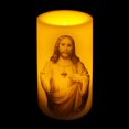 thumbnail image 3 of Mainstays 5" Unscented LED Wax Pillar Candle - Sacred Heart, 3 of 5