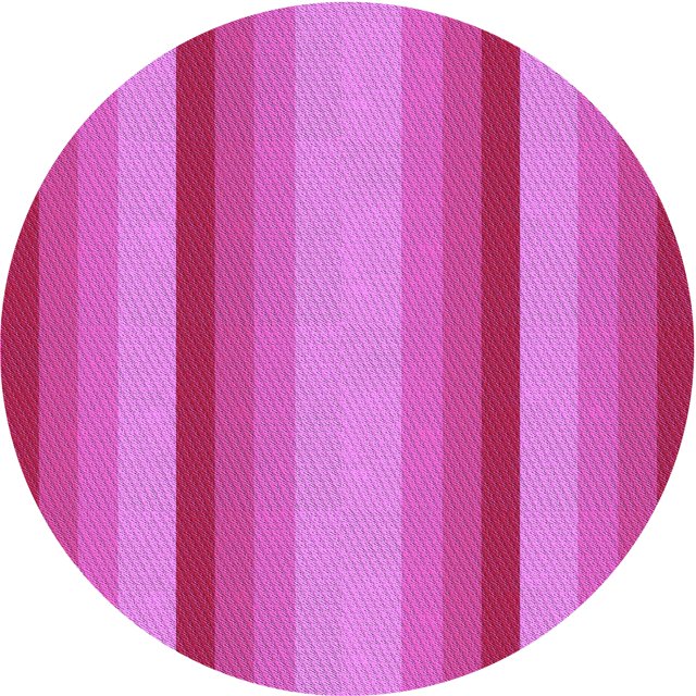 Ahgly Company Tapis d'Intérieur Ronds Transitionnels Lavables à la Machine, Rose Foncé, 7 Pieds Rond