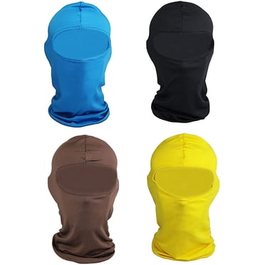 4YOYO Yellow Ski Shileds for Mens Baclava Women Helmet Motorcycle, Kids Orange Hunting Hat, Bike Winter Helmet Cover, Running Face Cover, Full Ski Madk, Head Sock Under Helmet, for Sun Uv
