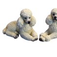 thumbnail image 2 of pitrice Poodle Dog Statue Animals Figurine Living Room Office Decoration Beige, 2 of 8