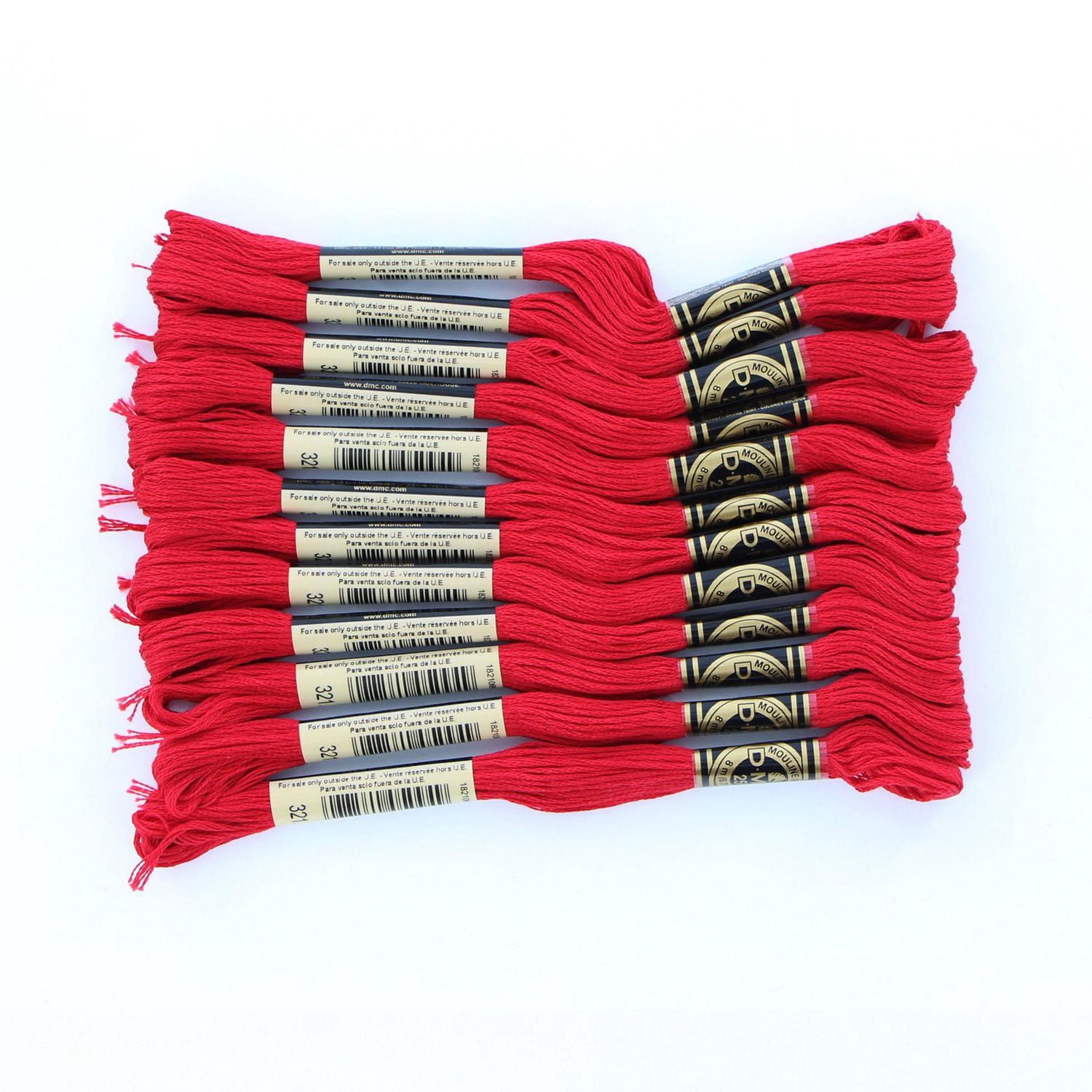 DMC coton 6 brins fil à broder, 8 m (8.7 yd), rouge