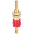 thumbnail image 2 of Quick Connector Fitting Tig Welding Quick Connector Solid Brass Quick Hose Connector Fitting For MIG TIG Welder Torch Red, 2 of 8