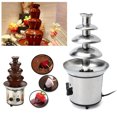 thumbnail image 1 of Chocolate Fountain, 4 Tiers Electric Melting Machine, Fondue Pot Set, for Chocolate Candy, Ranch, Nacho Cheese, 1 of 6