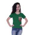 thumbnail image 1 of Moomaya T-shirt à Col Rond pour Femmes à Manches Courtes avec Poche Appliquée à Paillettes - 6Z, 1 of 6