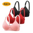thumbnail image 2 of Yuyuzo 3PCS Push up Bras for Women Wireless Adjustable Strap Full Coverage Comfortable Everyday Bra, 2 of 3