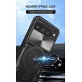 thumbnail image 2 of KOMI for Google Pixel 9 Pro XL Case with Metal Ring Stand & Slide Camera Cover for Pixel 9 Pro XL Phone Case Magnetic Military Grade Shockproof Heavy Duty Rugged Protective Cover (Red), 2 of 5