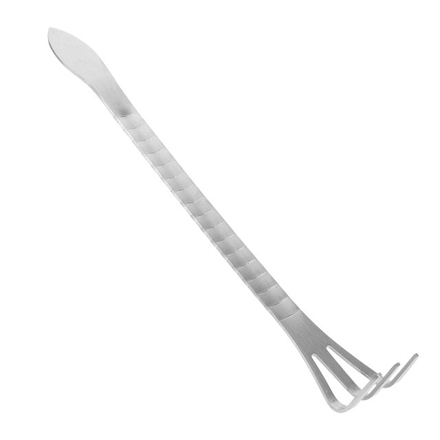 SHISUYAN Râteau Robuste à 3 Broches en Acier Inoxydable Outil Portatif de Jardin pour Creuser Râteau à Main en Acier Inoxydable Râteau de Jardinage Petit Râteau de Jardin