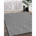 thumbnail image 3 of Ahgly Company Tapis d'Intérieur Ronds Transitionnels Gris Foncé Lavables à la Machine, 4 Pieds Rond, 3 of 7
