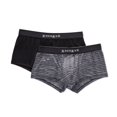 thumbnail image 1 of Men's Papi 626183 Cool 2 Brazilian Trunks - 2 Pack (Black/Grey L), 1 of 1