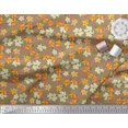 thumbnail image 2 of Soimoi Rayon Fabric Leaves & Flower Floral Print Fabric by The Yard 42 Inch Wide, 2 of 3