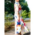 thumbnail image 2 of Tralilbee Nouvelle Robe Blouse Style Manches Longues Décontractée Mode Manches Imprimé Robe de Fête pour Dames Bouton Tenue d'Intérieur Col à Revers Mode Urbaine Fête d'Anniversaire, 2 of 3