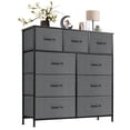 thumbnail image 1 of EDX Commode à 9 Tiroirs pour Chambre, Tour d'Organisation de Rangement en Tissu, Armoire, Gris, 1 of 9