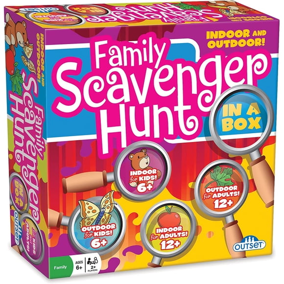 Family Scavenger Hunt - Indoor Outdoor Game for Families Ages 6 and uo