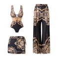 thumbnail image 1 of Women's Floral Print Square Neck Swimsuit Comfortable Stretchy Summer Beach Bathing Suit, 1 of 6
