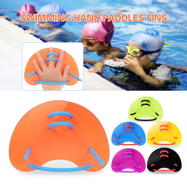 Swimming Hand Paddles Fins Adjustable Swim Training Hand Paddles for Adults/Children