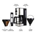 thumbnail image 2 of Kenmore Programmable 12-Cup Coffee Maker, Stainless & Black, Auto Brew & Keep Warm Functions, 2 of 9