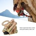 thumbnail image 3 of Safety Rope Self Locking Device, Sturdy Galvanized Steel Grab with 3 Round Holes, for Fire Rescue Aerial Work Climbing, 3 of 7