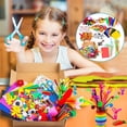 thumbnail image 2 of JUNWELL 1000 Pcs Mega Kids Art Supplies Art Craft Kit Supplies Art and Craft Supplies for Kids for Children Crafts for Children of Arts and Crafts in Parent Child Activity Classroom, 2 of 10