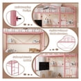 thumbnail image 3 of Kojooin Twin Size Loft Bed with Ladder & Arched Guardrail, Heavy Duty Metal Frame, 3 of 8