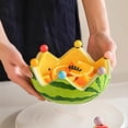 thumbnail image 1 of Fruit Snackware Set Ceramic Watermelon Theme Serving Dish with Stainless Steel Forks for Dining Bar Events and Collectible Home, 1 of 6